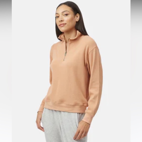 🤎Tentree Women’s L tree waffle half zip - Picture 6 of 10